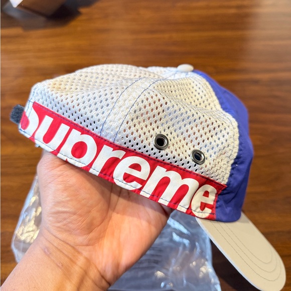 Supreme Blue and White Cap